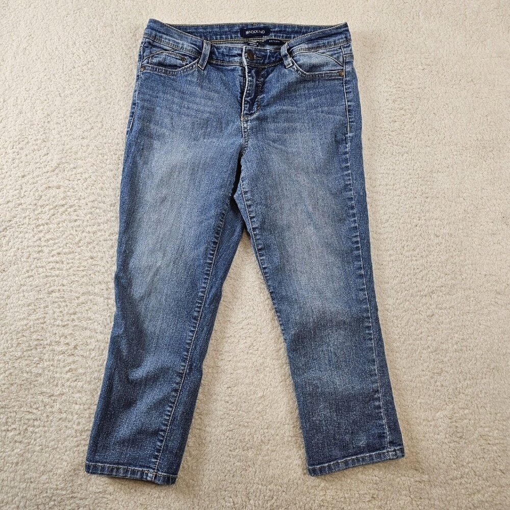 Bandolino Selene Jeans Women's Size 4 Cropped Light Blue Denim Missy